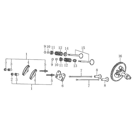 Распредвал и клапана Champion CH1211E